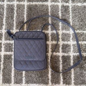 Vera Bradley Gray Quilted Crossbody Bag